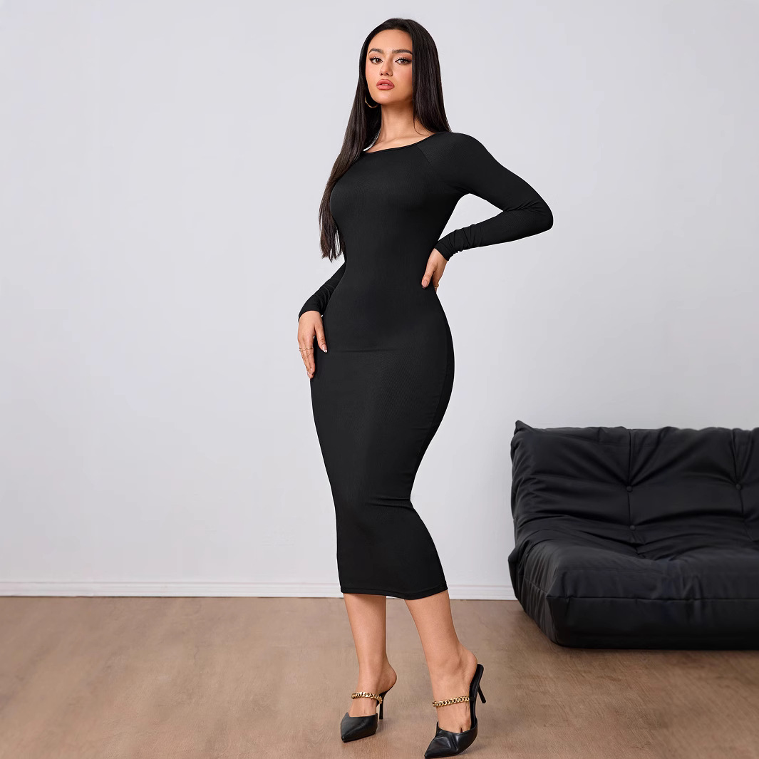 Damenmode Einfaches Kleid Früh – Midi Dress Bewertung und Preis