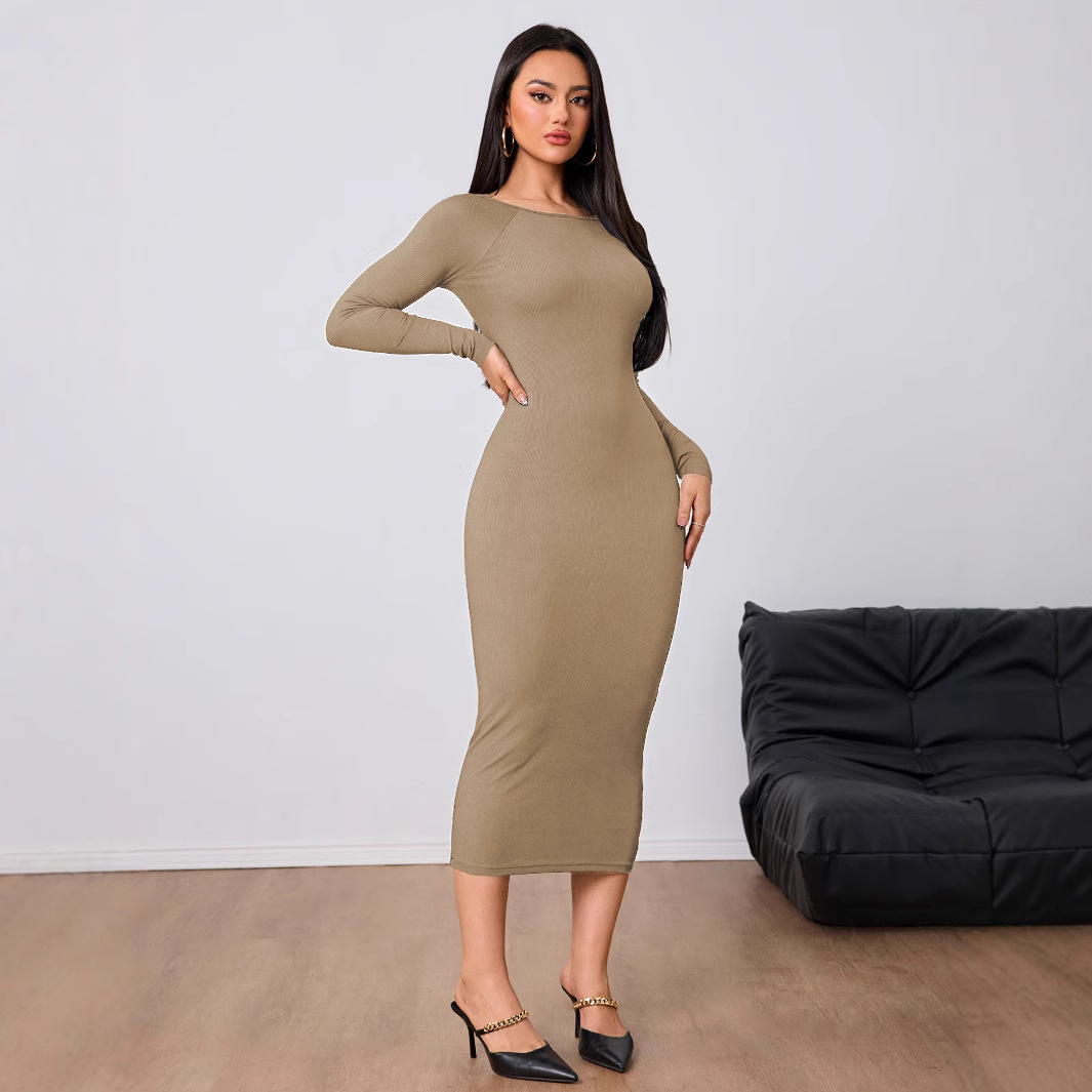 Damenmode Einfaches Kleid Früh – Midi Dress Bewertung und Preis