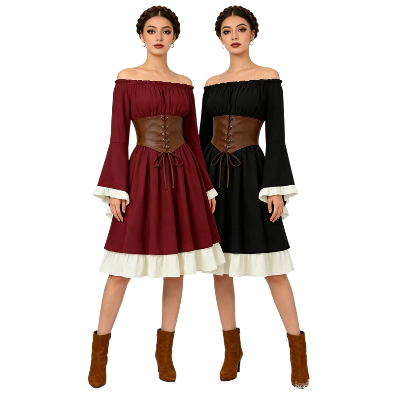 Mittelalterliches Renaissance- – Midi Dress Bewertung und Preis